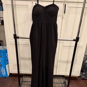 Elegant Black Wide Leg Jumpsuit